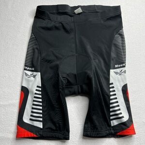 Mountainpeak Mens Athletic Cycling Shorts Large Padded In Seat Black Riding